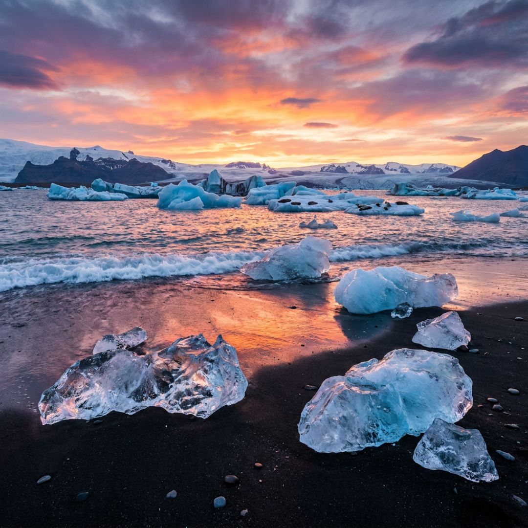 Jökulsárlón and Diamond Beach