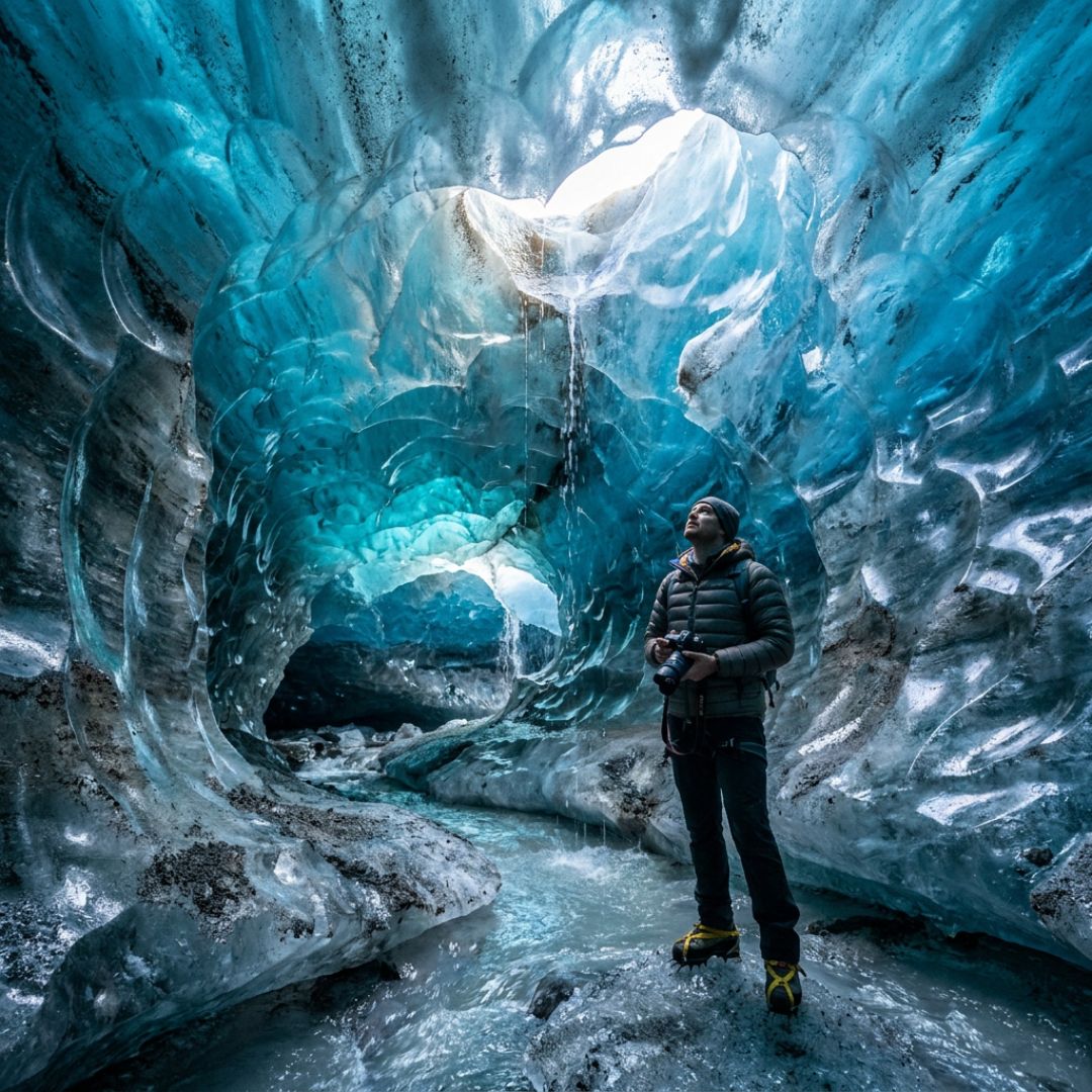 Ice cave inside Vatnajökull