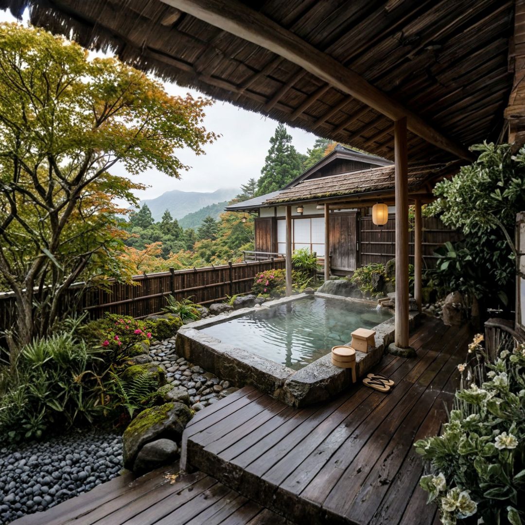 Hakone ryokan and open-air onsen