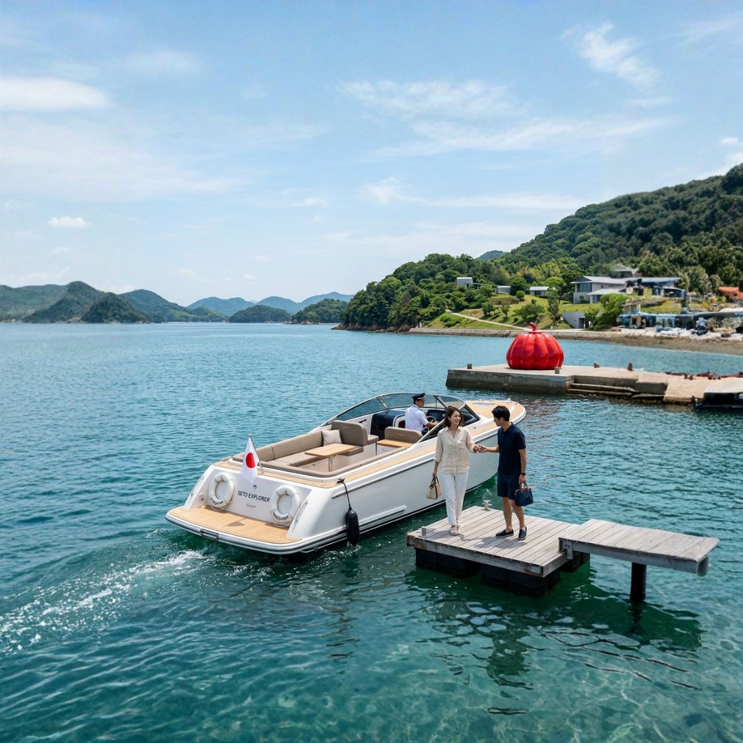Naoshima art islands by private boat