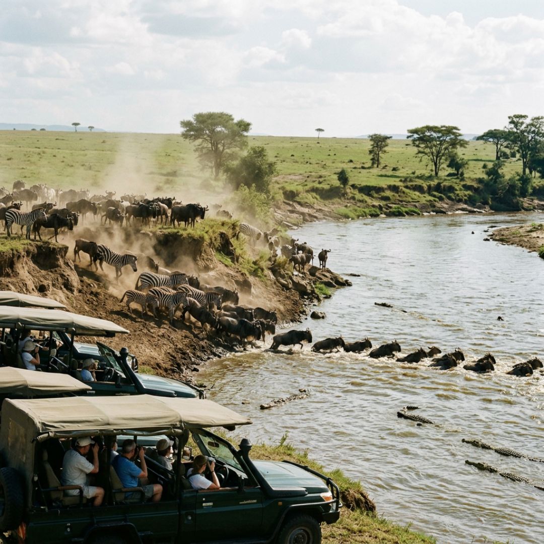 Mara river crossing