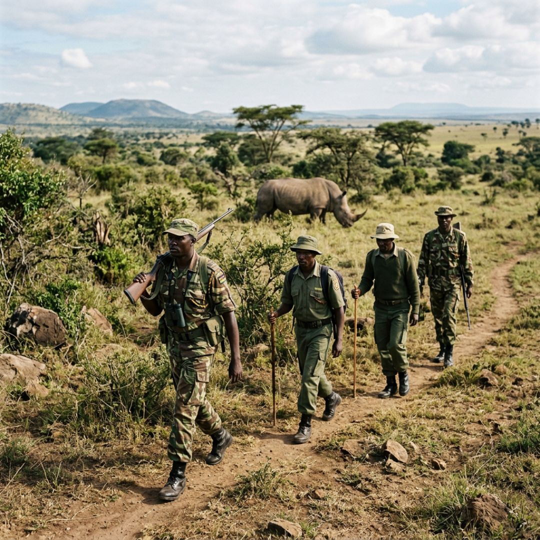 Rhino tracking in Laikipia
