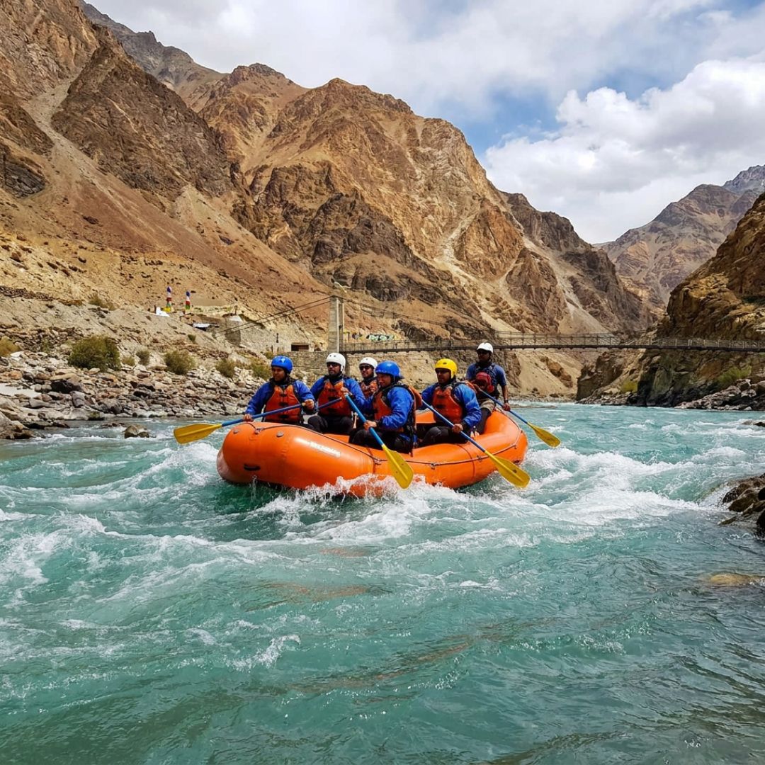 Rafting the Zanskar at Sangam