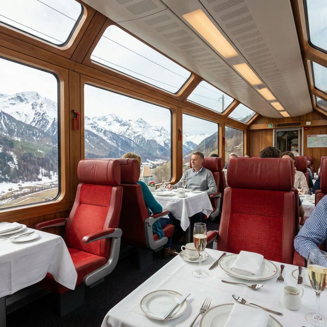 Glacier Express, first class
