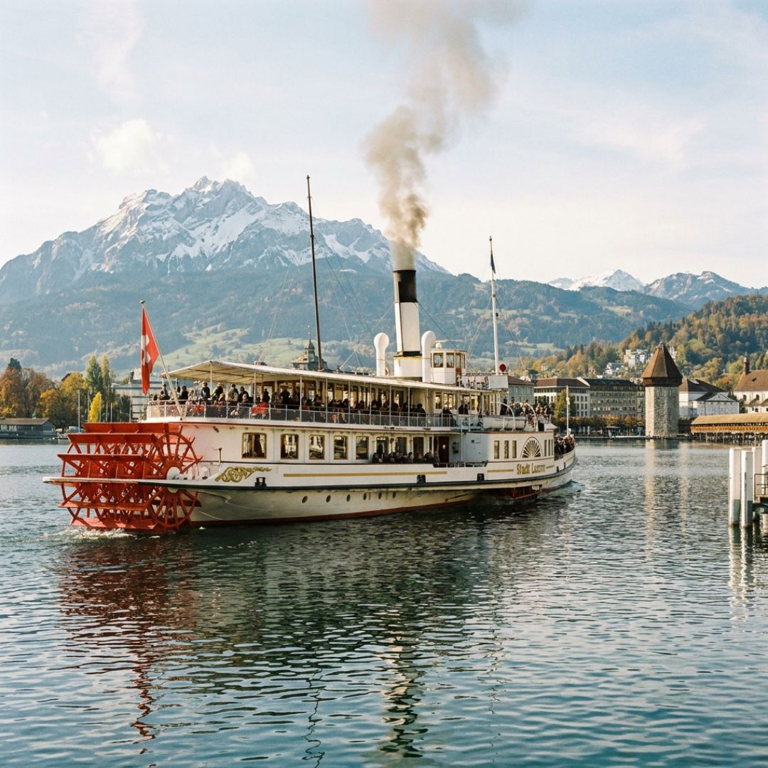 Lake Lucerne paddle steamer