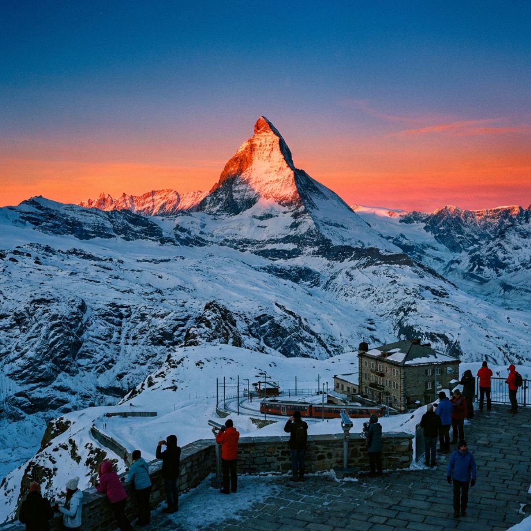 Matterhorn sunrise at Gornergrat